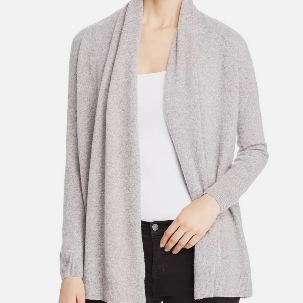 Cashmere Tahari Pure Luxe S Open Cardigan Quiet Luxury, Old Money, Classic